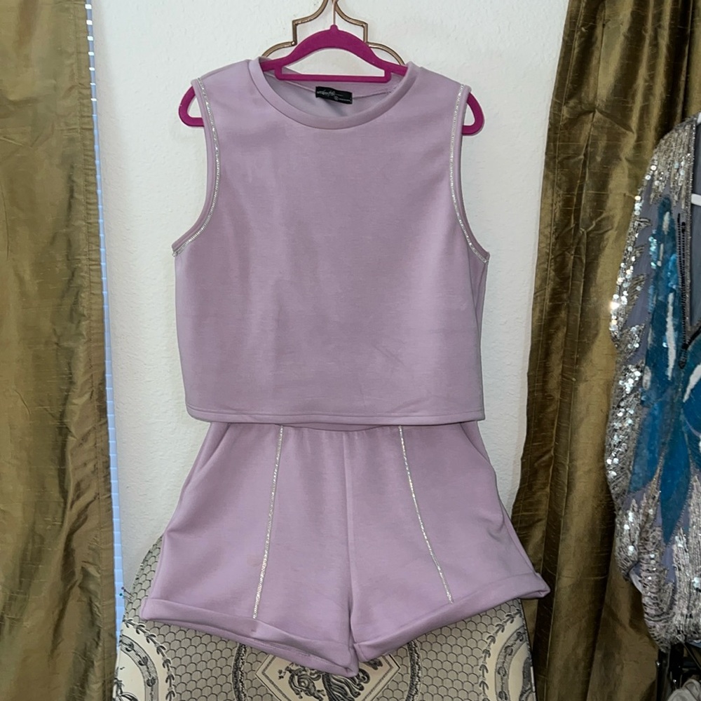 Purple Rhinestone Set